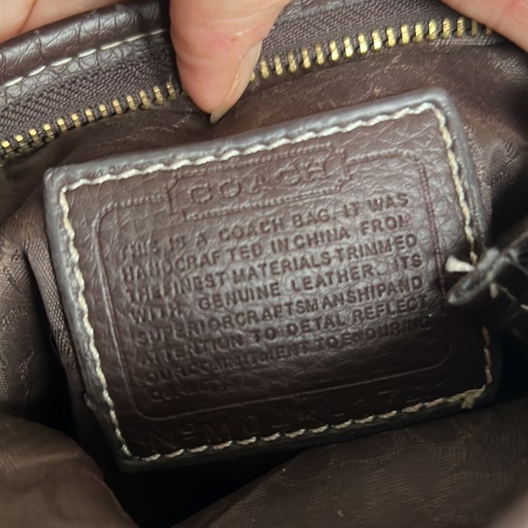 Brown Coach Canvas Crossbody Purse - Picture 6 of 8